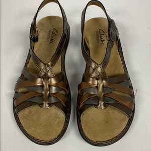 Clark’s Sandals. Ina Bronze sz 7